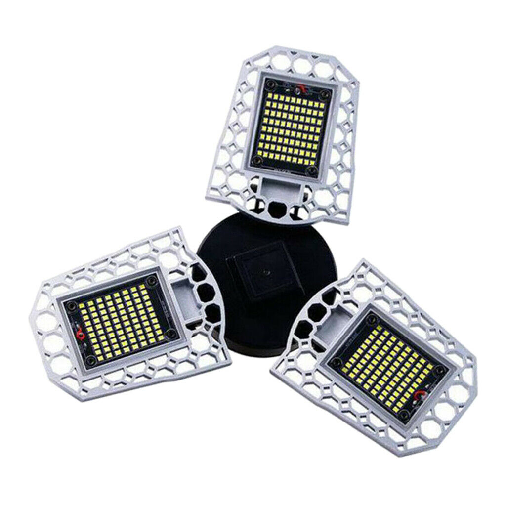 60W Garage Ceiling Lights 7200LM Folding LED Sensing Control Workshop Light Lamp
