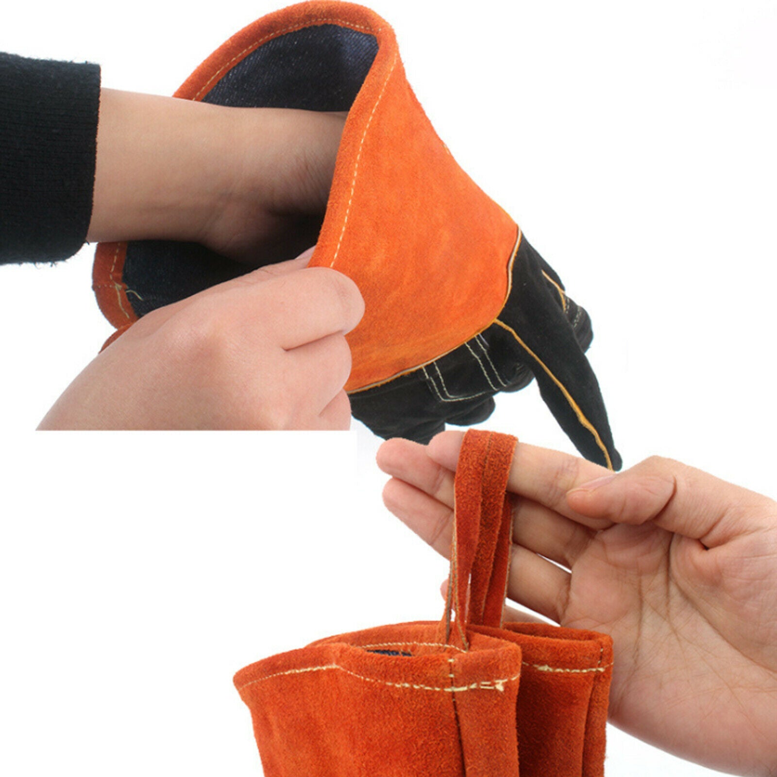 1 Pair BBQ Grill Oven Gloves Heat Resistant Tools Accessories Welding Welders