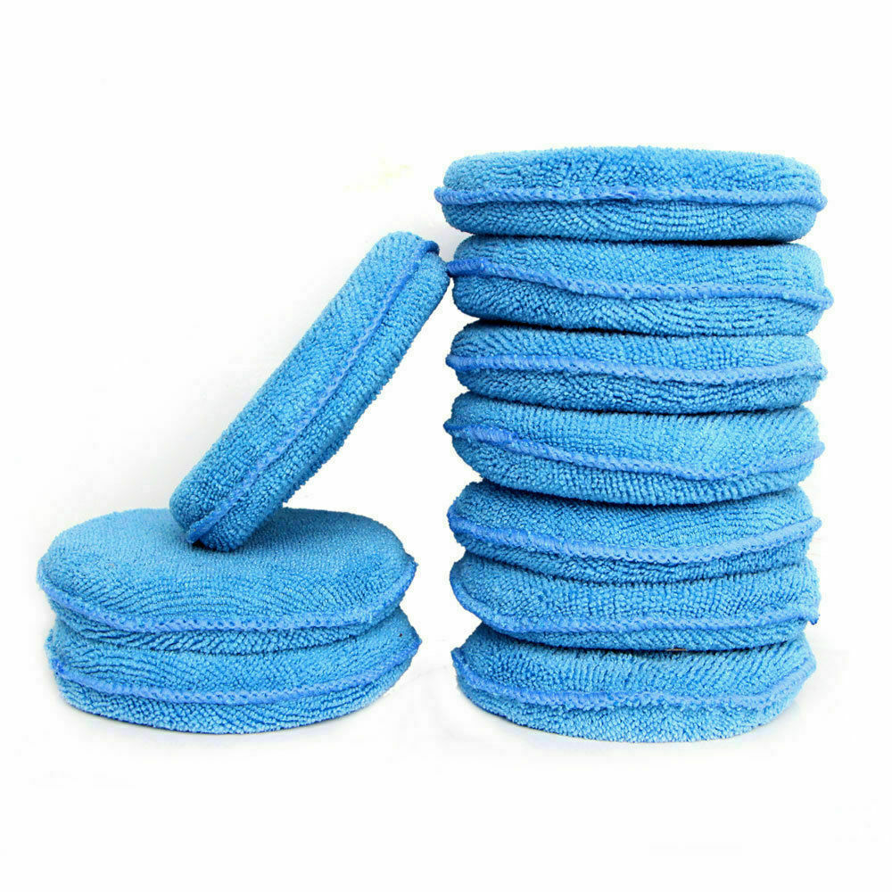 10pcs 5" Car Buffing Pads Polishing Sponge Buffer Set Waxing Foam Polisher Kit