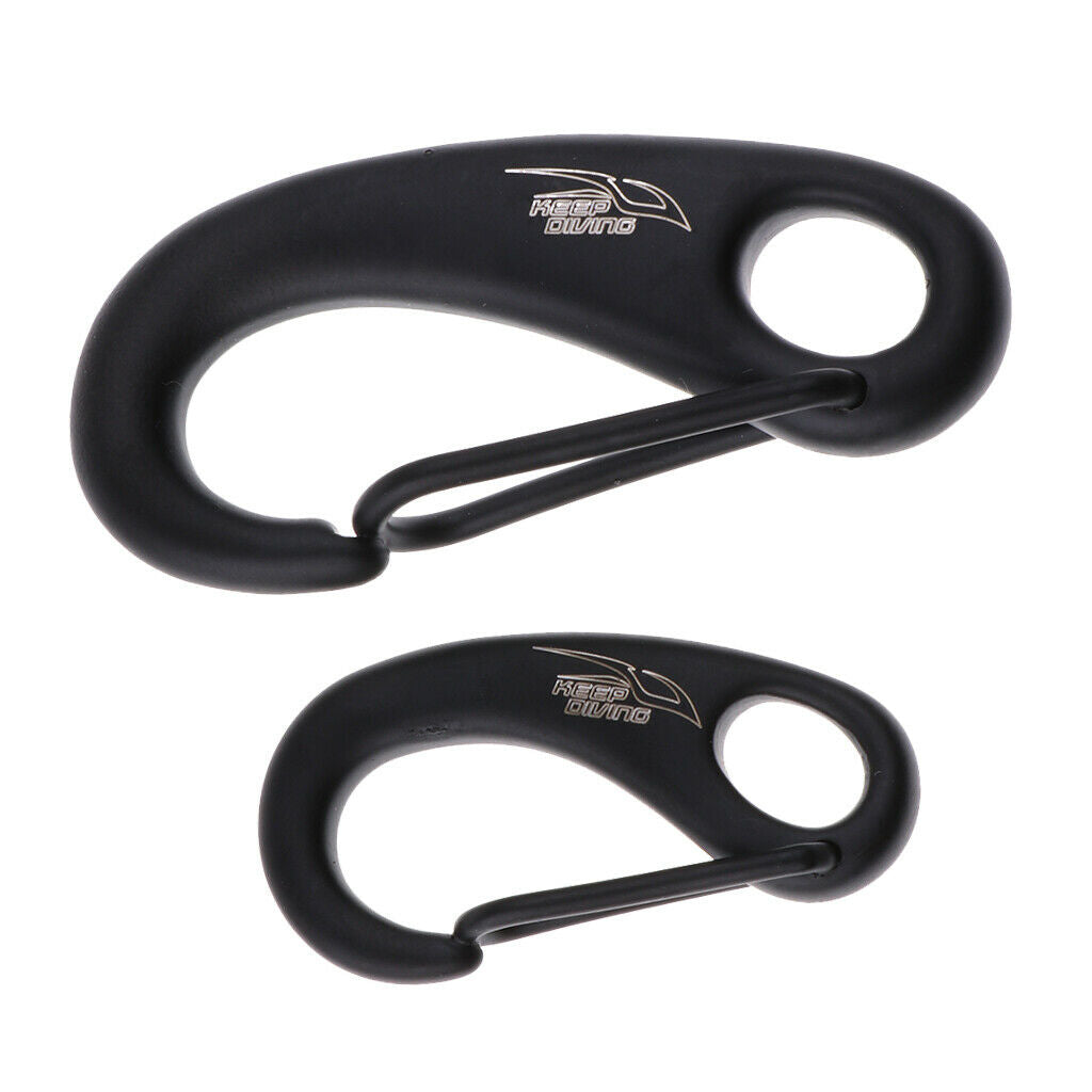 Prettyia Scuba Diving Stainless Steel Egg Type Spring Snap Hook Clip 50mm