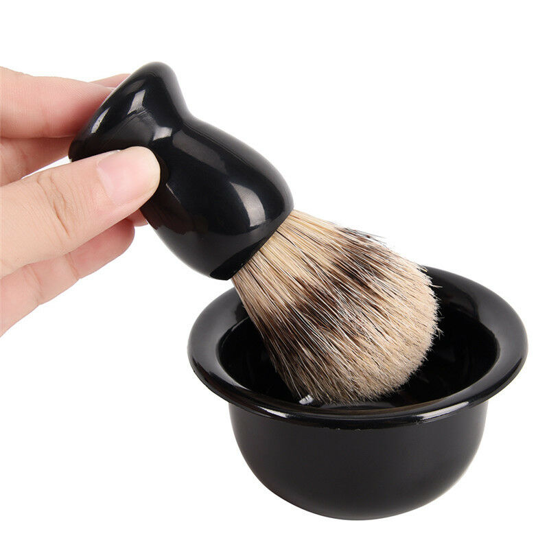 3 In 1 Shaving Soap Bowl +Shaving Brush+ Shaving Stand Men Beard Cleaning ToBDA
