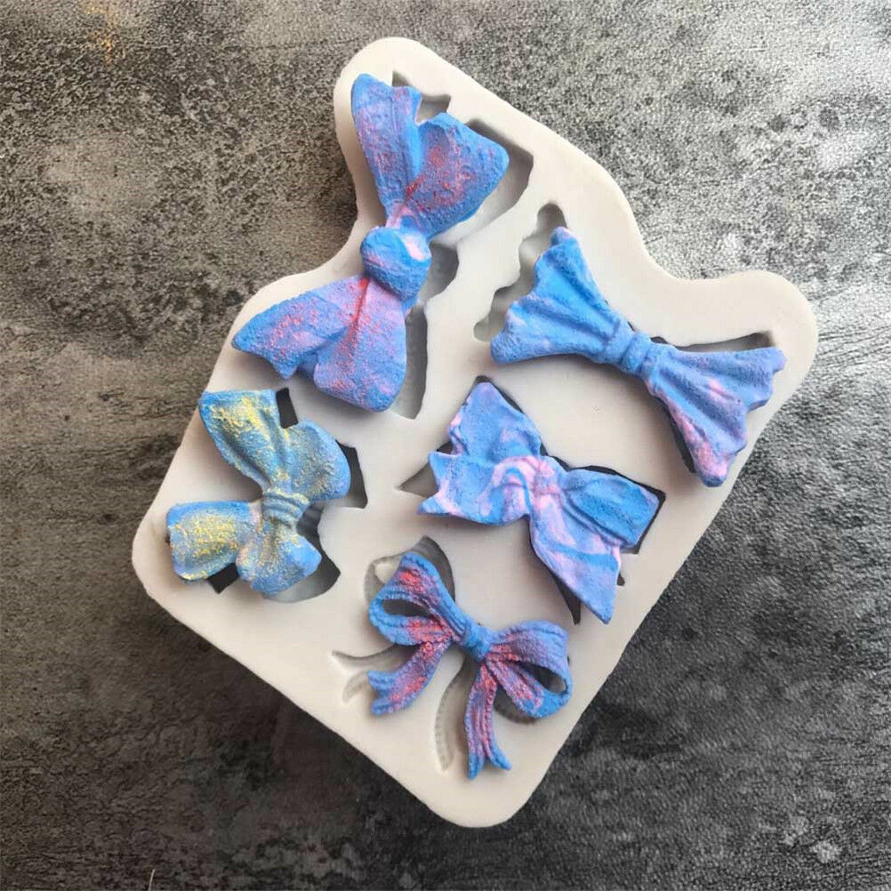 1PC Bow Tie Silicone mold fondant mold cake decorating tools chocolate mol.l8