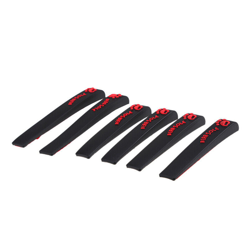 6X Black Car Door Edge Guards Trim Molding Protection Strip Scratch Protector