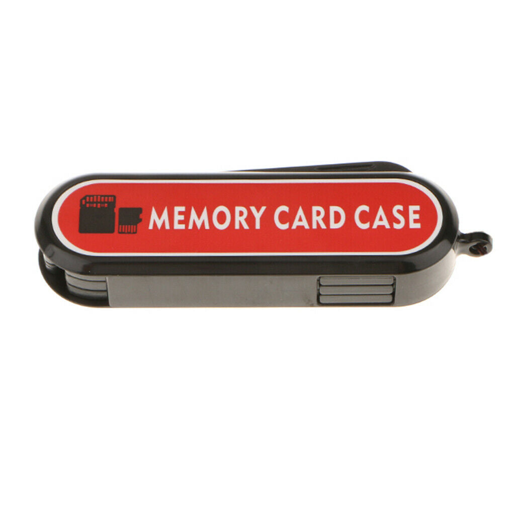 1x SD/ 6x TF/ 3x SIM Memory Card Holder Protective Storage Case with Lanyard