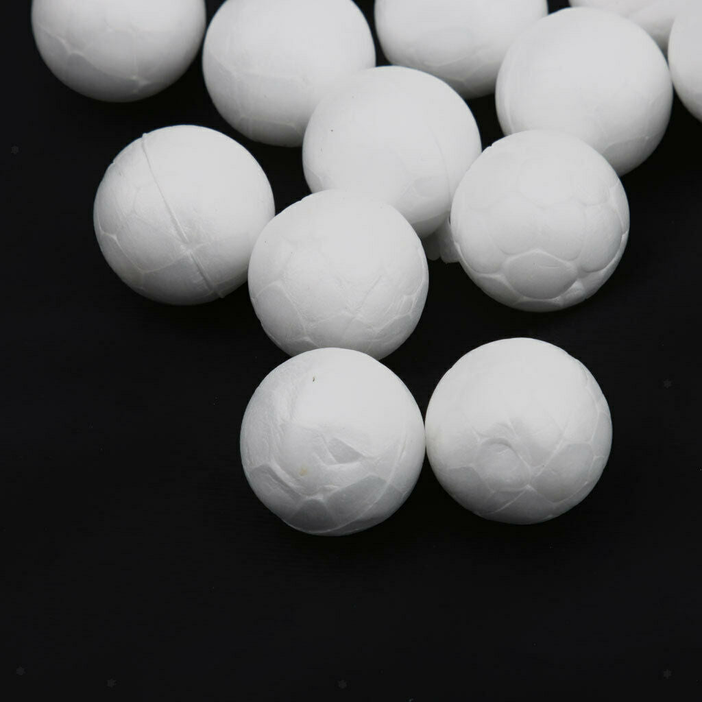 3X 100pcs Mini Foam Ball Polystyrene Foam Balls Thanksgiving Decor 15mm Round