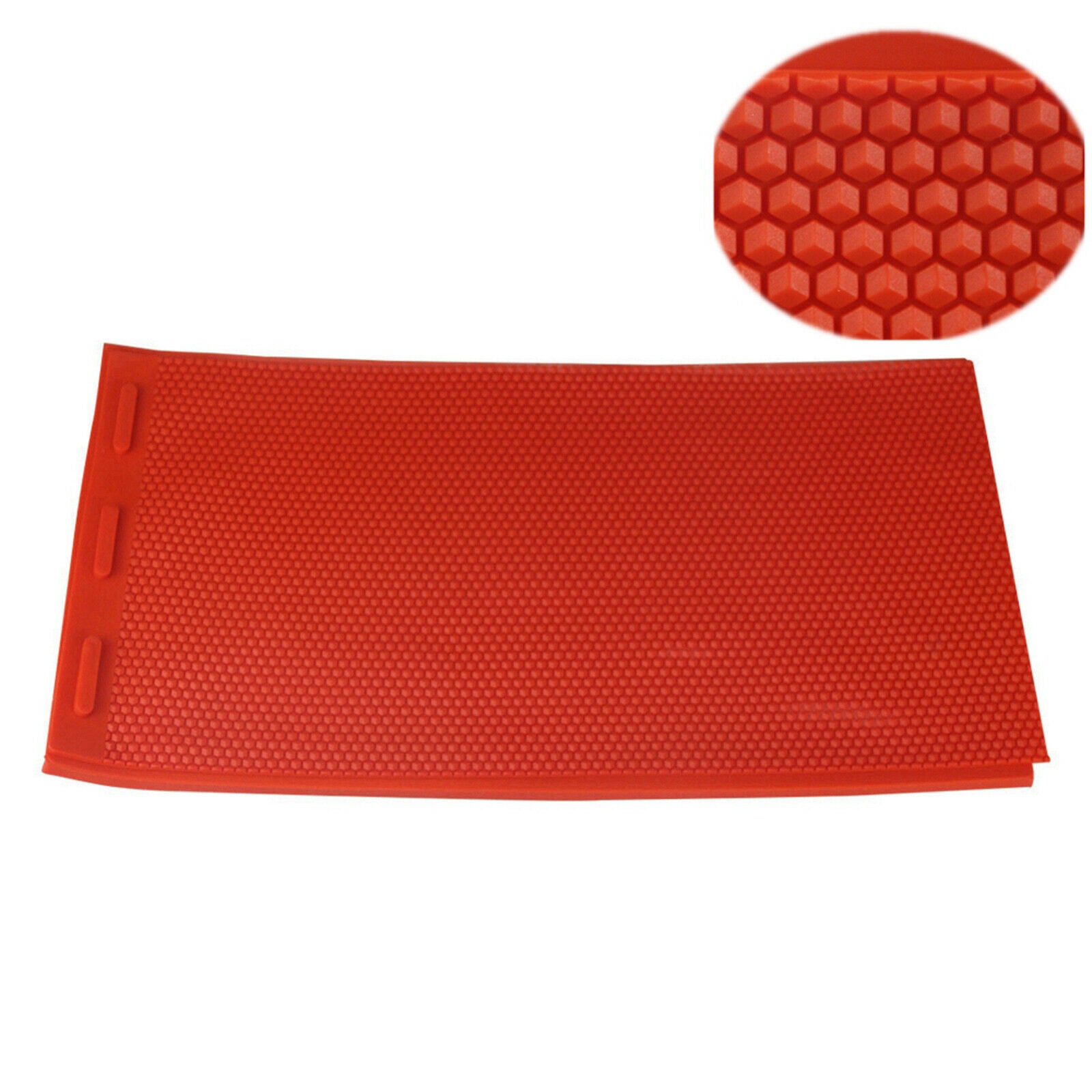 Bee Wax Foundation Silicone Mold Flexible Wax Coated for Beehives Orange