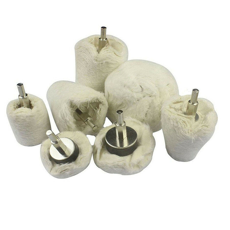 Buffing Polishing Pad Mop Wheel Felt Soft Polish Cone Tool Drill Metal Jewelry