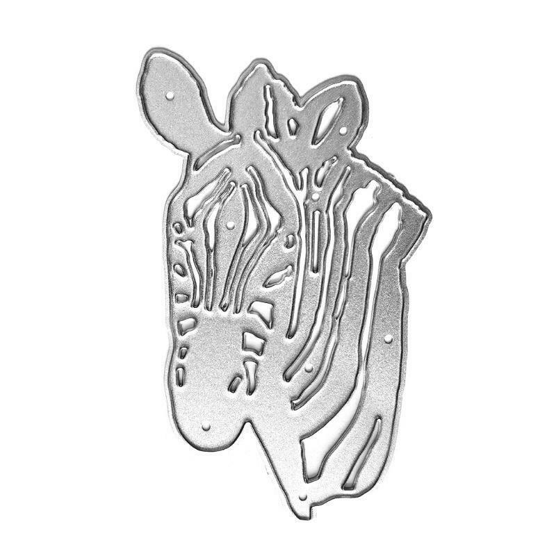 1 Pack Zabra Die Cuts Stencil Creative Horse Shape Carbon Steel Embossing Die