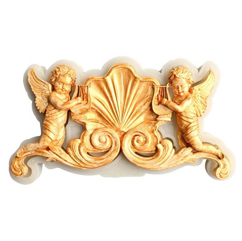 Angel silicone fondant mold cake decorating tool clay gypsum aroma wax mo.l8