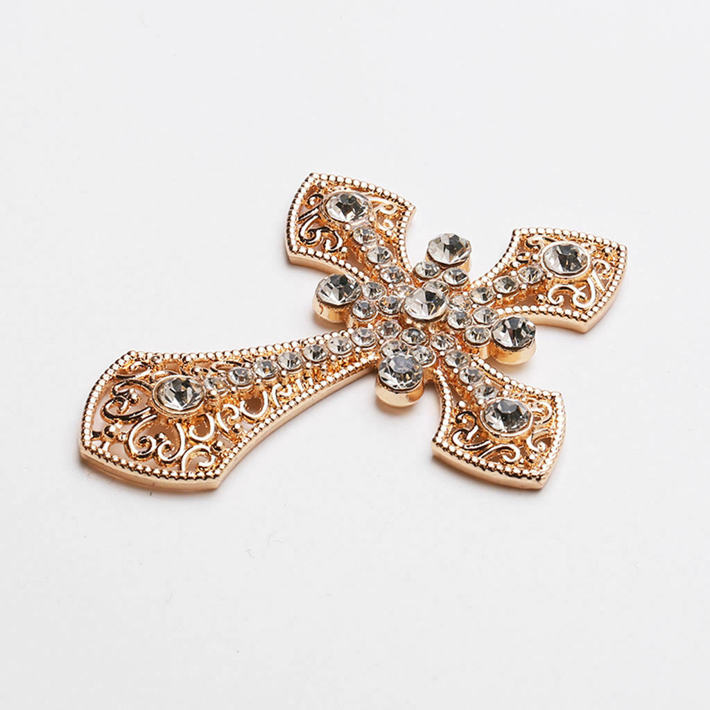 5pcs Crystal Rhinestone Crosses Flatback Decoration