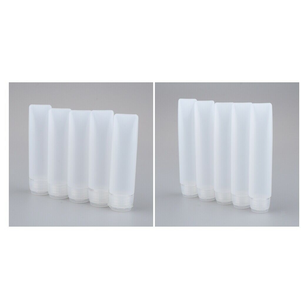Lotion Bottles, Empty Squeeze Bottle,10 pcs Empty Refillable Travel Plastic Flip