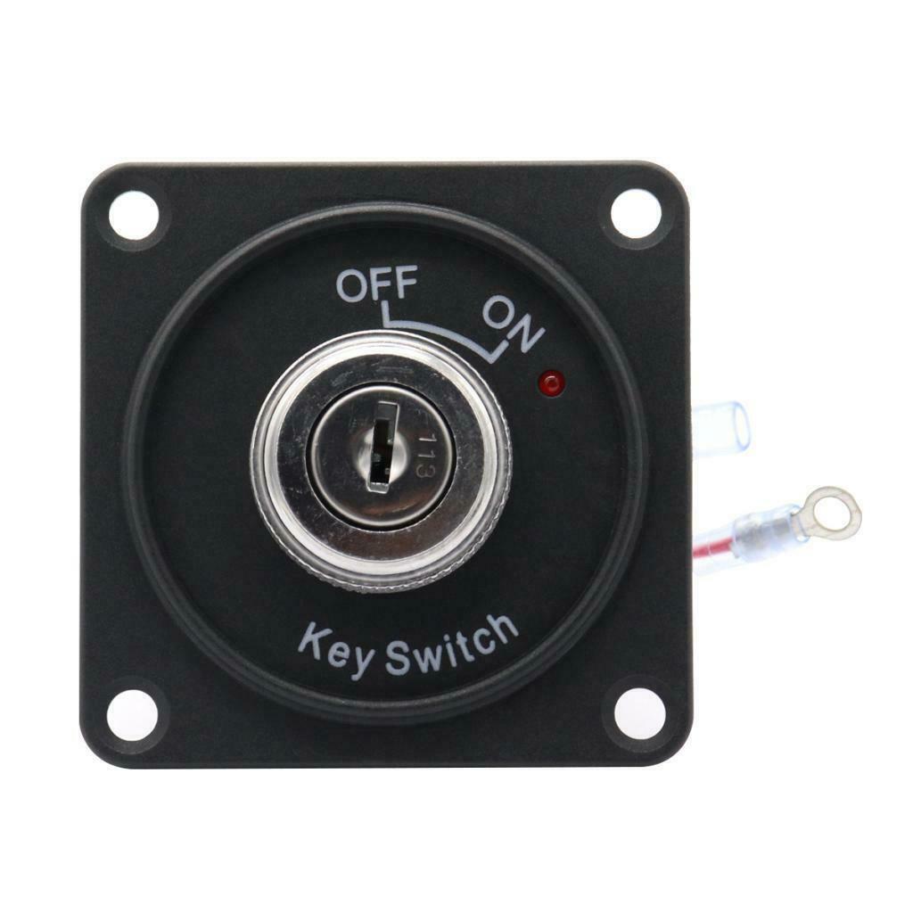 Auto Key Ignition Switch Panel with 2 Keys, Red LED indicator (2-Position)