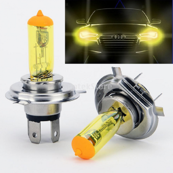 6pcs H4 DC 12V 100w Yellow Led Fog Light Bulbs Halogen Car Parking Headlight