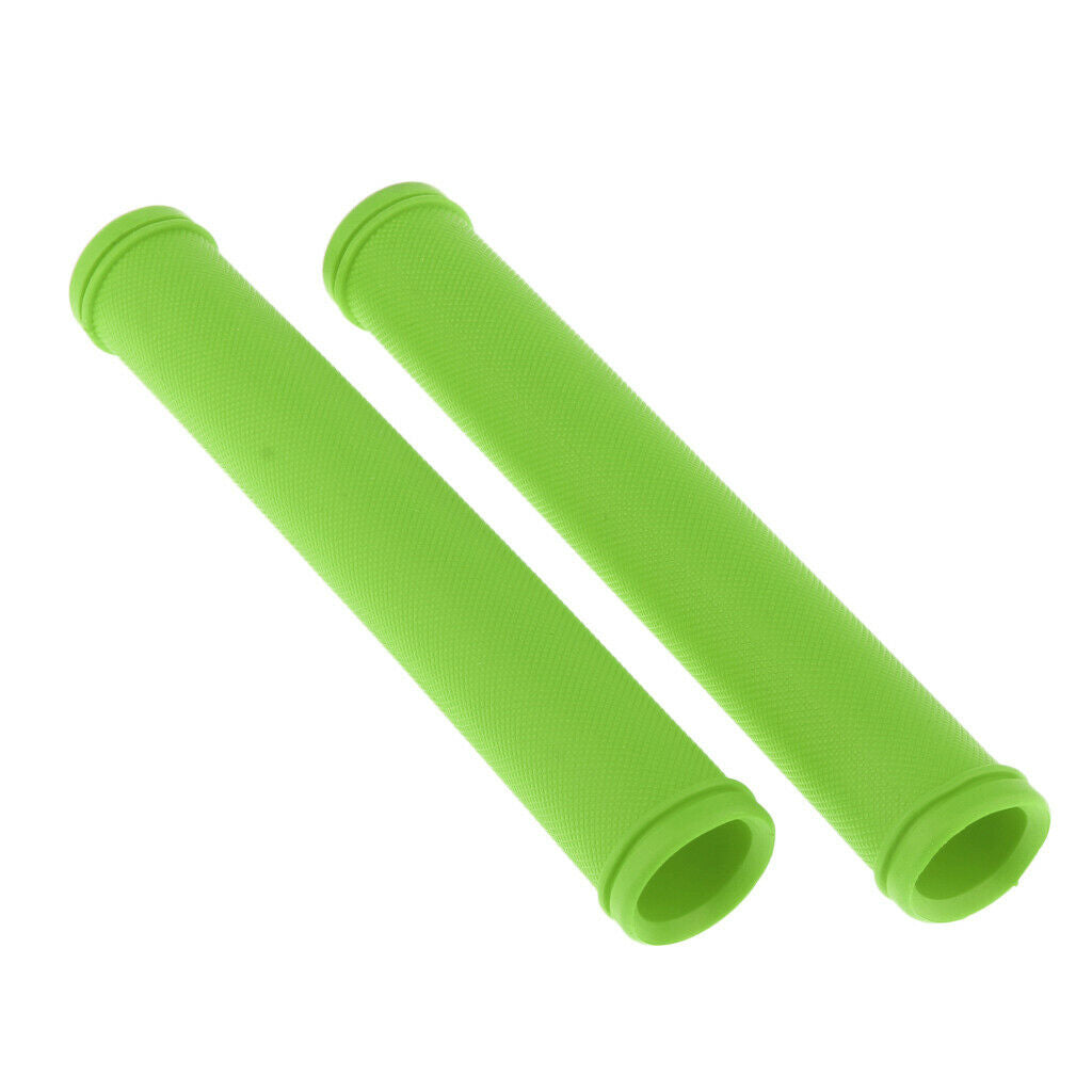 1 Pair Rubber Bicycle Handlebar Grips MTB Grips Bike Protective Sleeve Green
