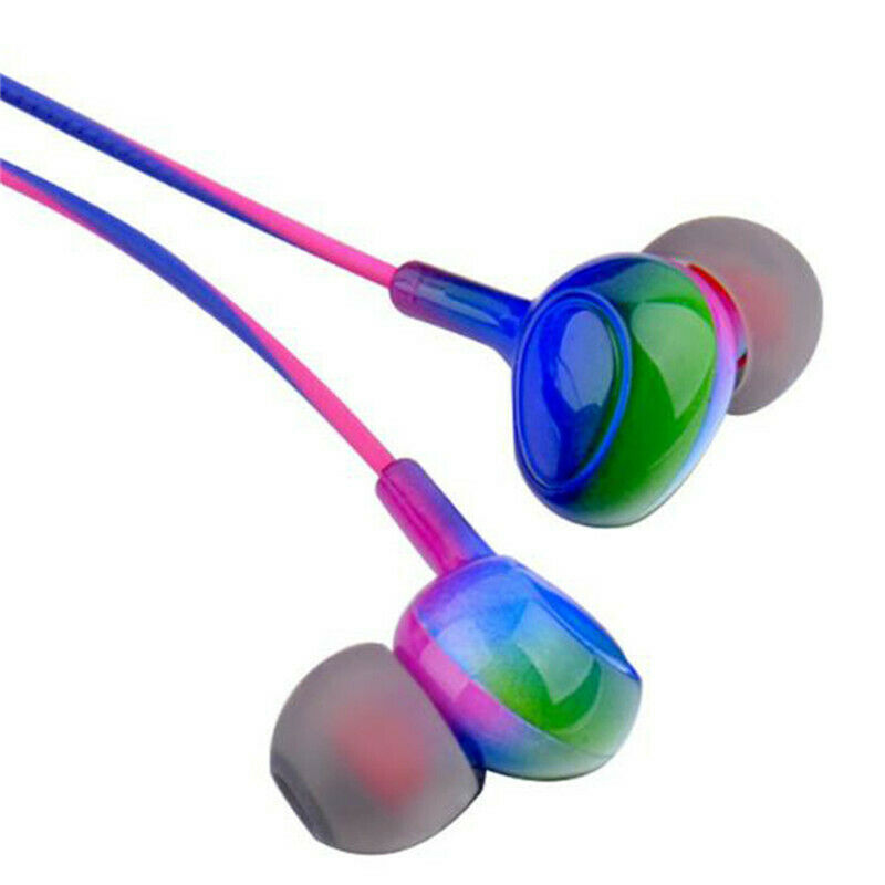 Sport Headsets Bass Gradient Wired In Ear Phones with Mic Music Earp NTAUBDDD