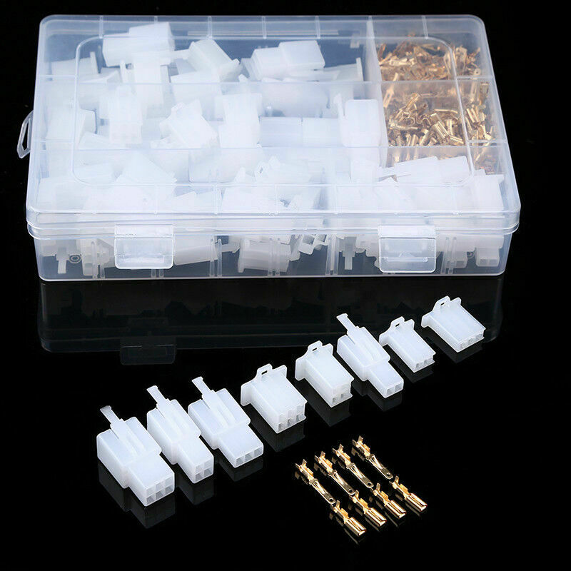 40 Pcs 2/3/4/6 Pin Wire Connectors Plugs 2.8mm Motorcycle Car Auto Electrical