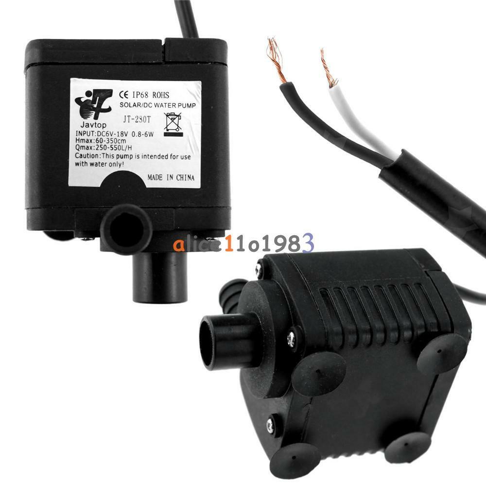 DC 12V 550L/H Brushless Magnetic Water Pump Fish Pond Garden JT-280T