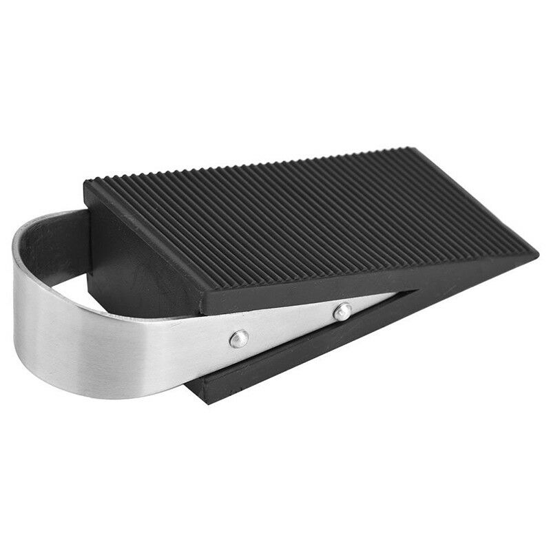 New Rubber Stainless Steel Doorstops Door Stopper Door Wedge Home Office