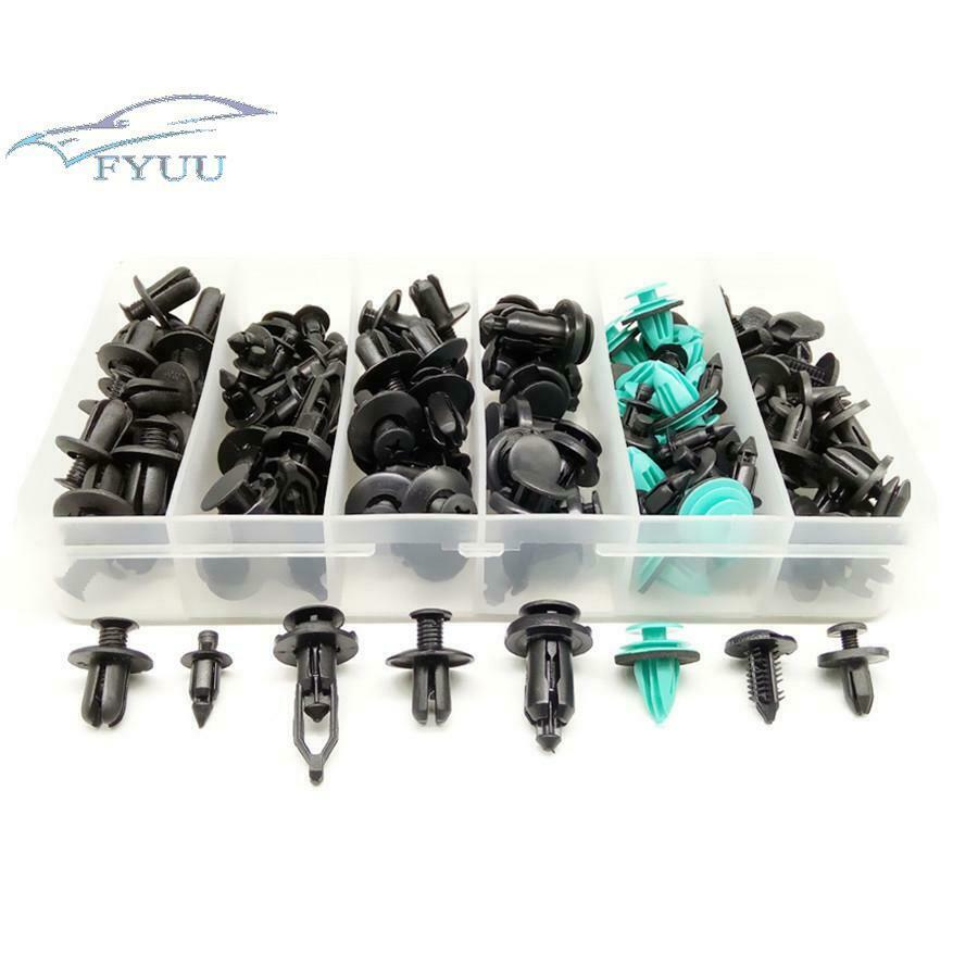 Car Door Panel Bumper Fender Cover Rivet Clamp Fastener Clip Tie Wrap Cable Kit