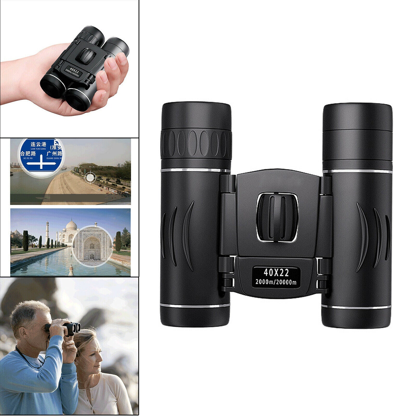 40x22 HD Binoculars Mini Telescope Folding Compact for Birdwatching Boys