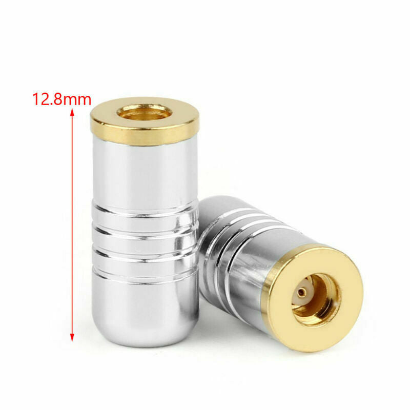 1X MMCX Female Earphone Pins Audio Adapter For UE900 SE535 SE215 W30 Chrome AT2