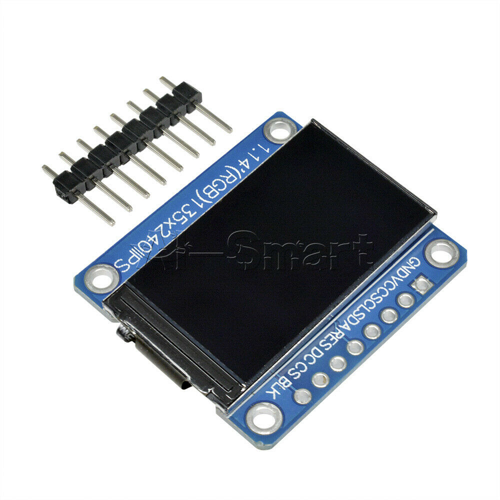 ST7789 1.14'' Inch HD SPI 3.3V Full Color 135x240 LCD Display Module for Arduino