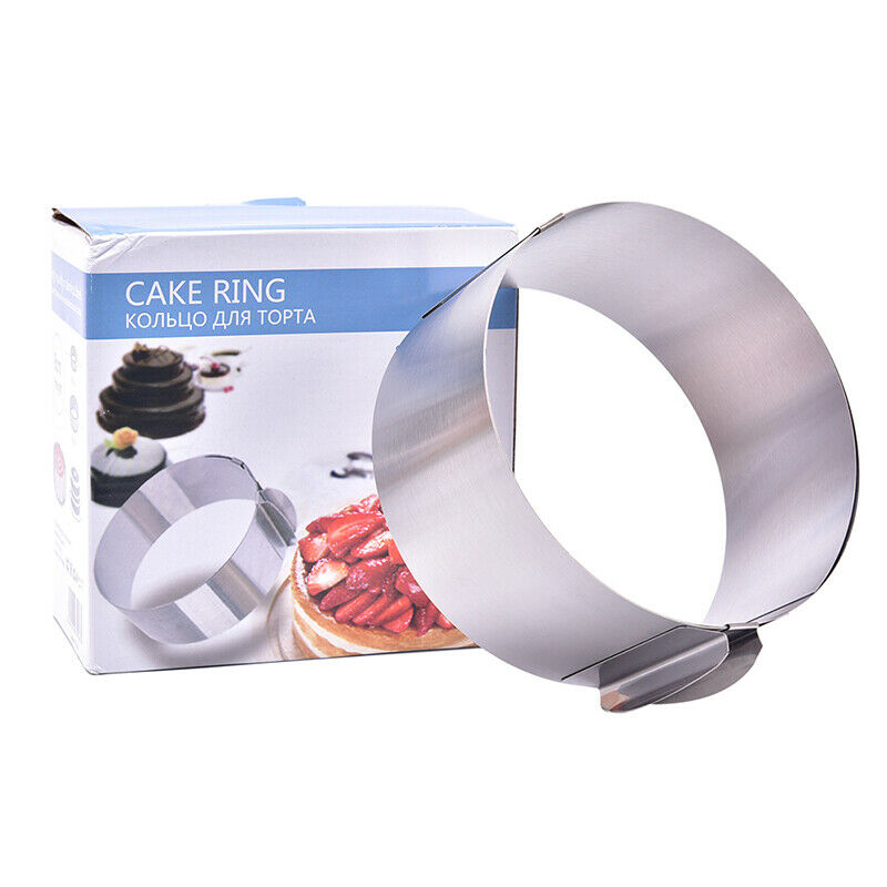 Retractable Stainless Steel 1 Pc Circle Mousse Ring Baking Tool Cake Mould M_DD