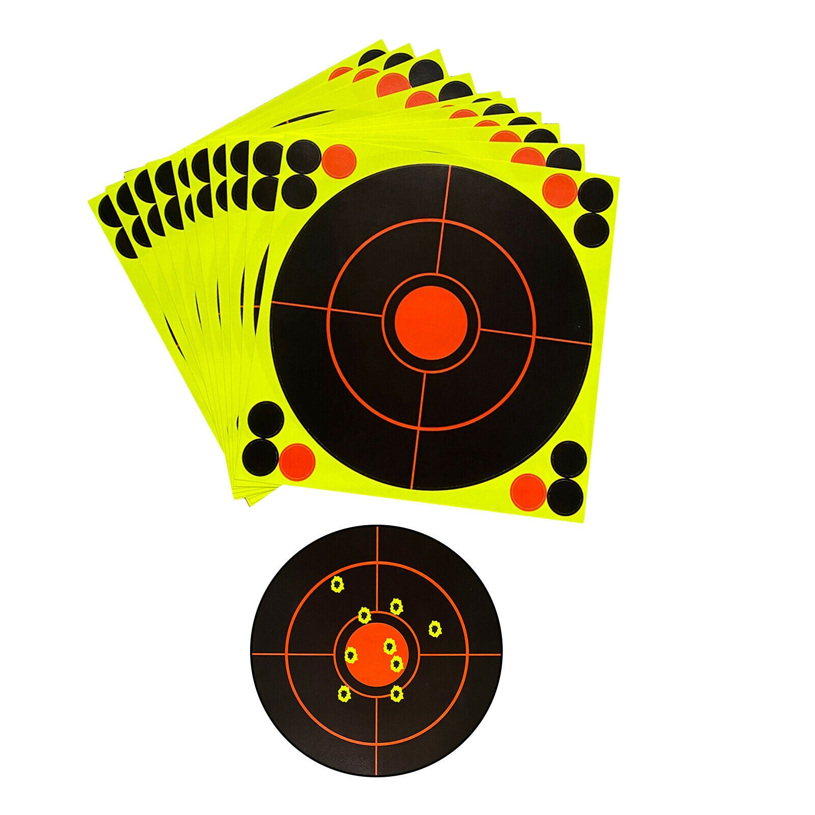 10x Durable Shooting Paper Target Splatter Targets Aim Object Hunt Supplies