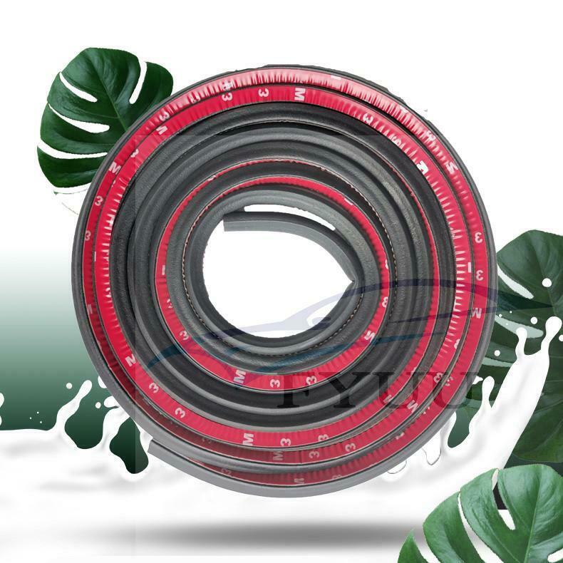 10M L Shape dual layer door seal car front rear door Hood Trunk car rubber strip