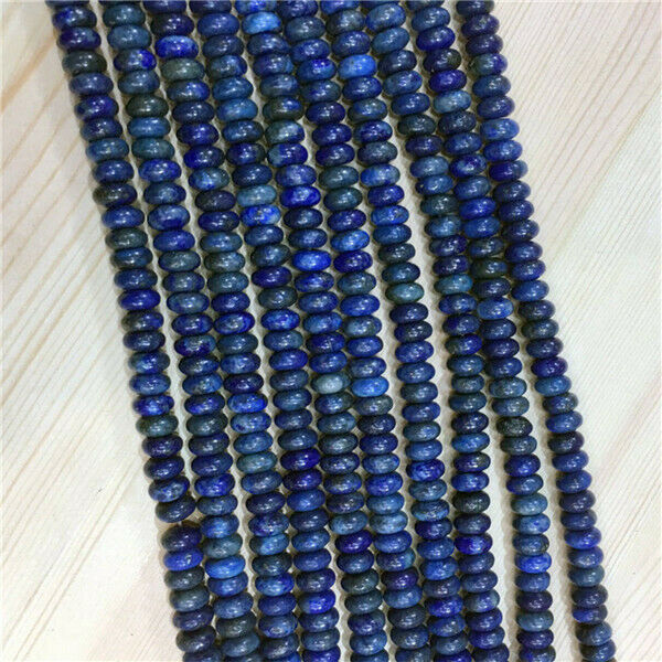 1 Strand/80Pcs 8x5mm Natural Blue Lapis Lazuli Rondelle Abacus Beads 15.5" HH566