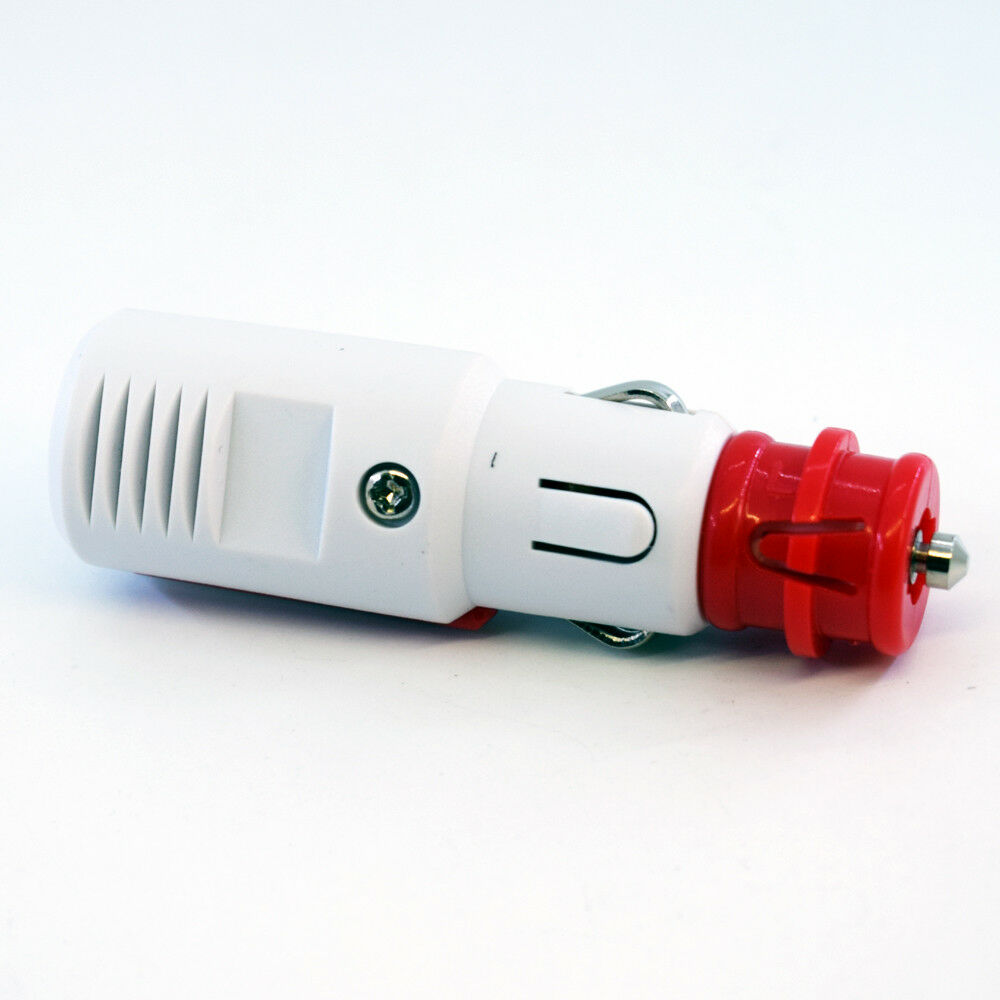 10pcs 2 in 1 Universal Solderless DC Car Hella Truck Cigarette Male Plug White