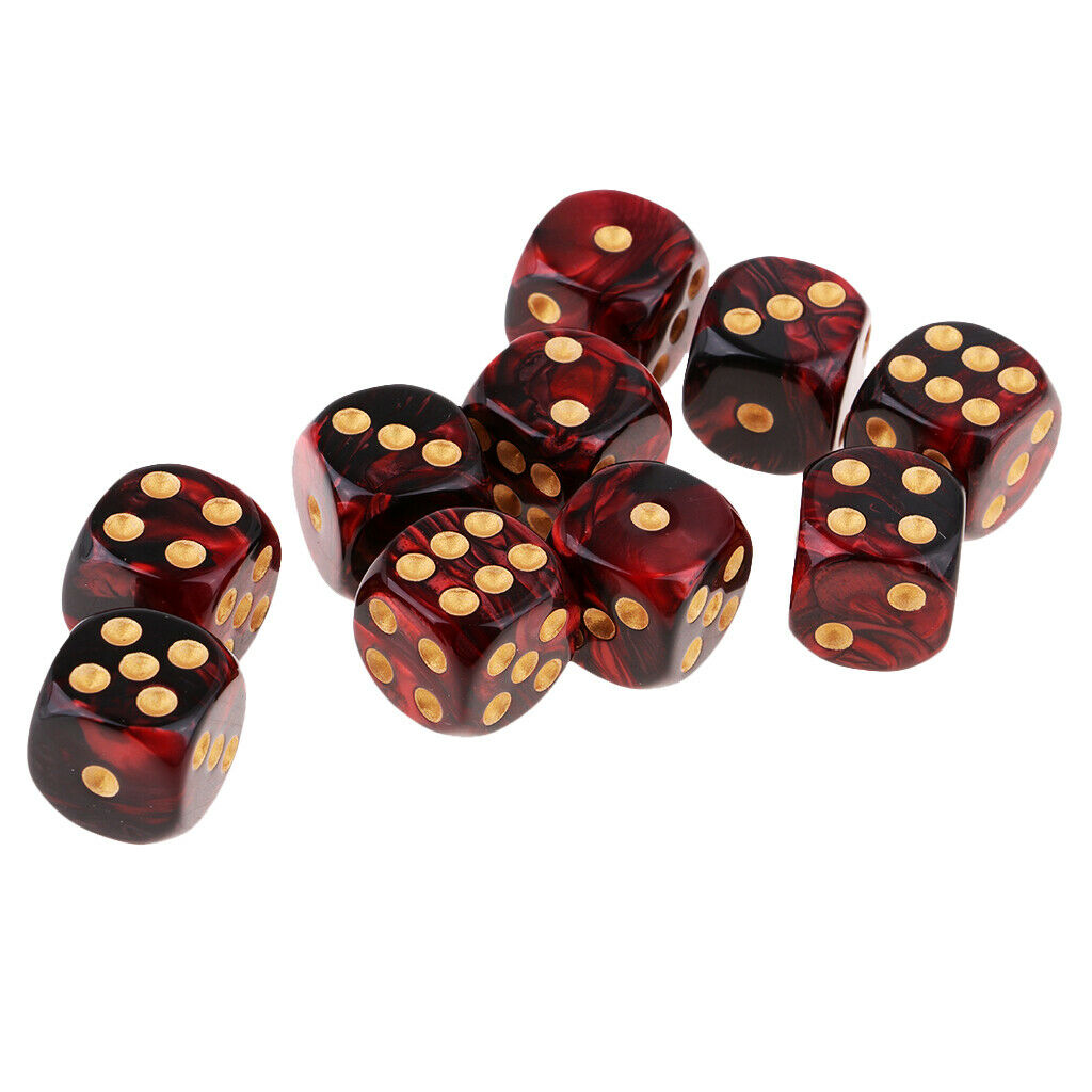 20 Pack Of 6-Sided Dice Set 16 Mm For