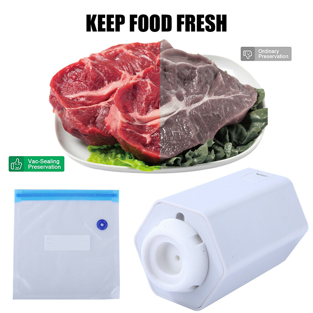 Portable Mini Electric Vacuum Pack Machine USB Food Air Sealing Machine +5 Bags