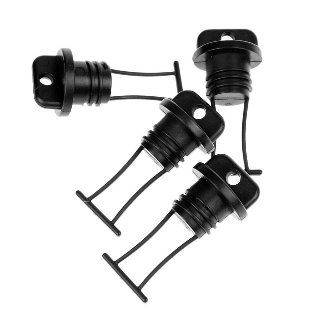 2pc Kayak Pull Carry Handle + 4pc Hull Drain Plug Bung for Kayak Canoes Boat