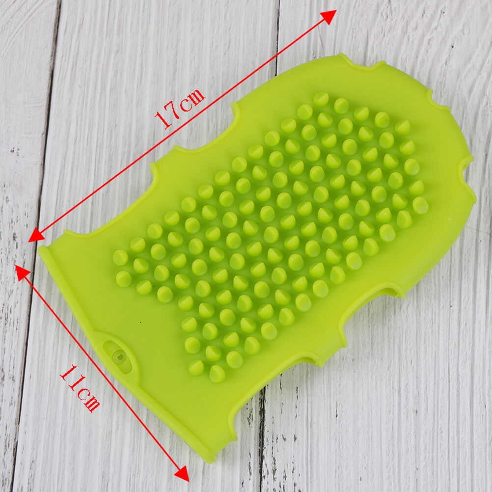 1Pc Silicone massage scrub gloves for peeling body bath brush exfoliating glo BD
