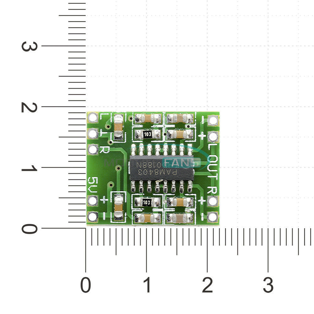 10PCS Digital Amplifier Board Class D 2*3W USB Power Mini PAM8403 Audio Module