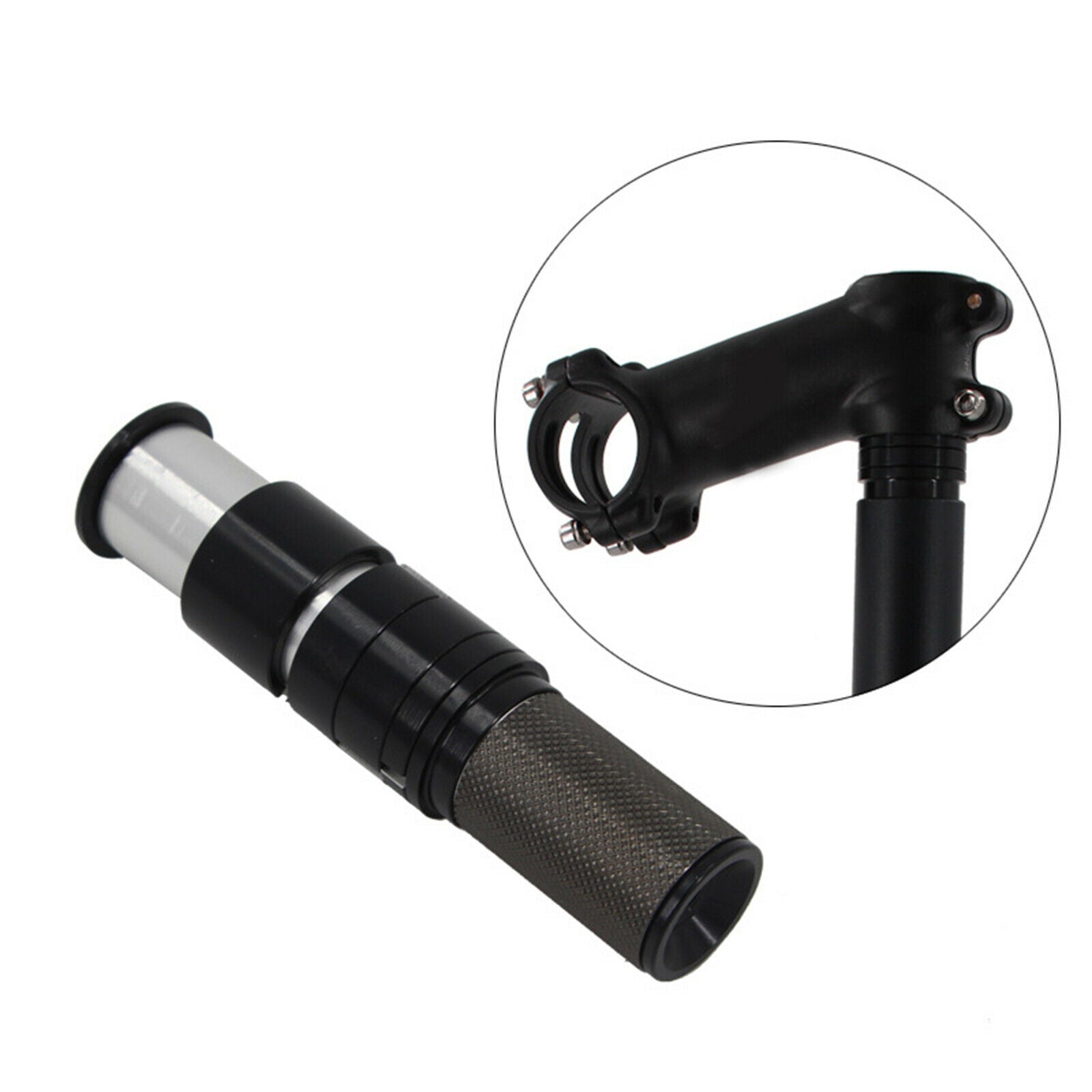 Alloy Bike Fork Stem Adapter Bicycle Sturdy 28.6mm 1 1/8" Handlebar Repair