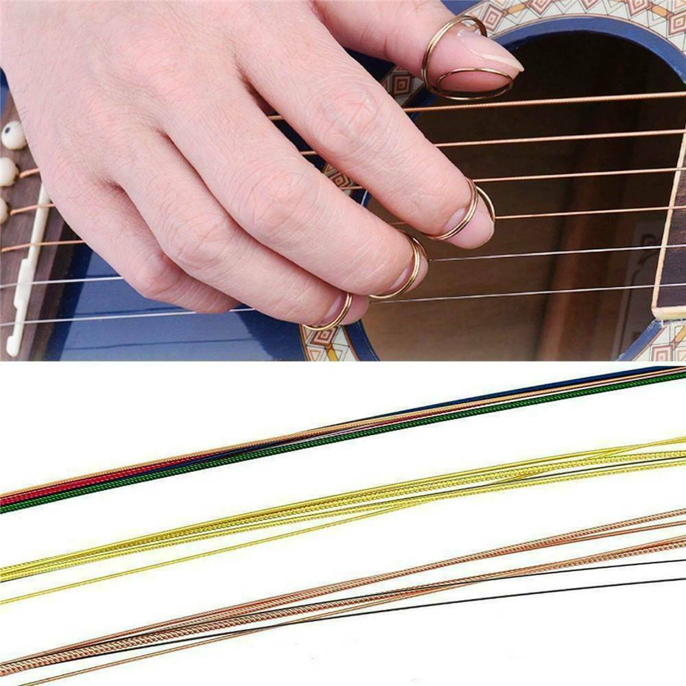 6 PCS Acoustic Guitar Strings Sets Phosphor Bronze & Steel Strings Kit AU
