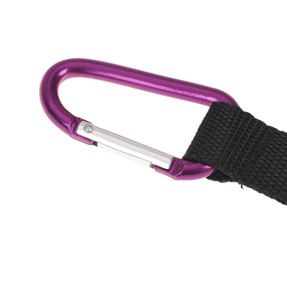 Hiking Water Bottle Holder Hook Belt Clip Aluminum Silicone Carabiner Key.l8