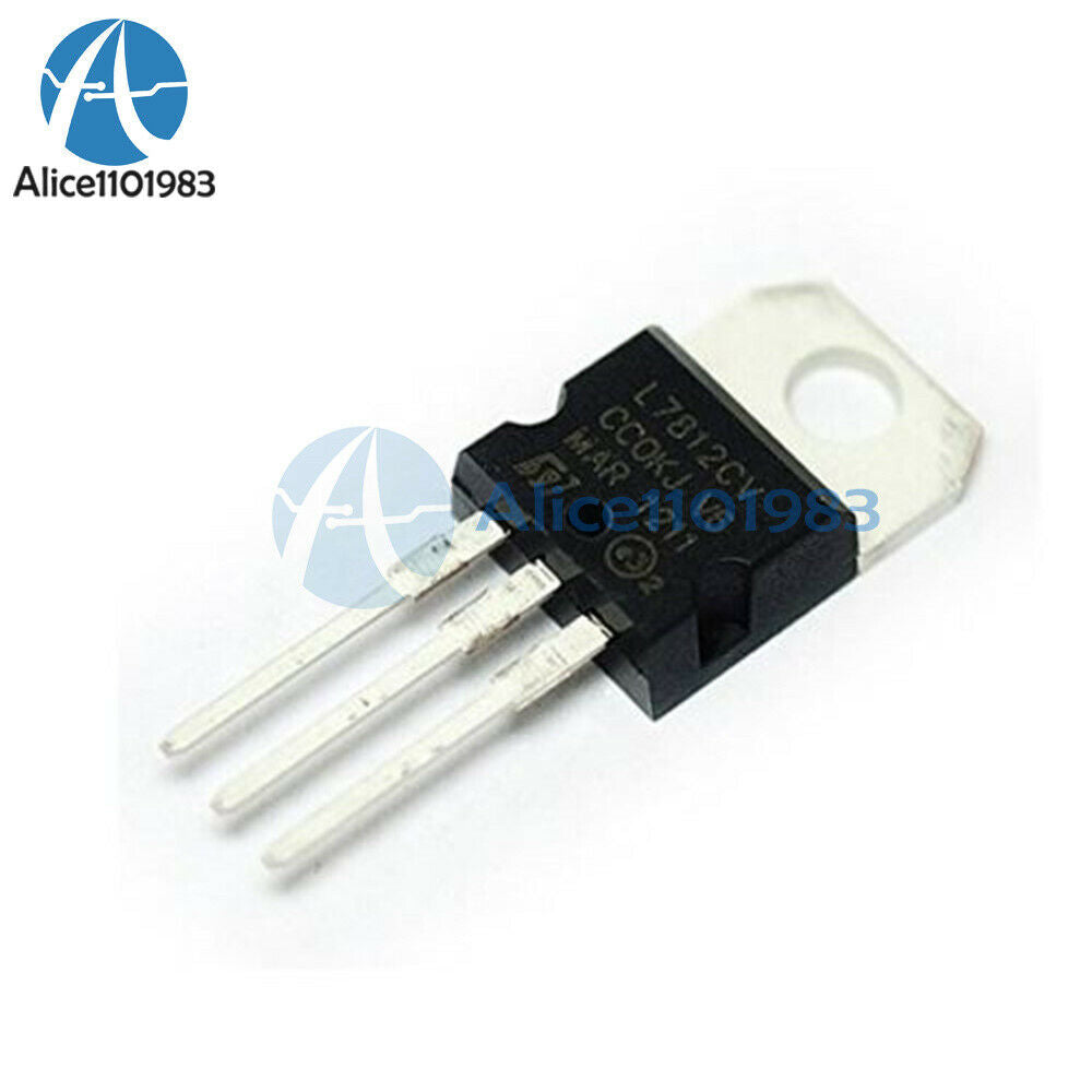 10PPCS L7812CV LM7812 L7812 TO-220 Voltage Regulator IC Module