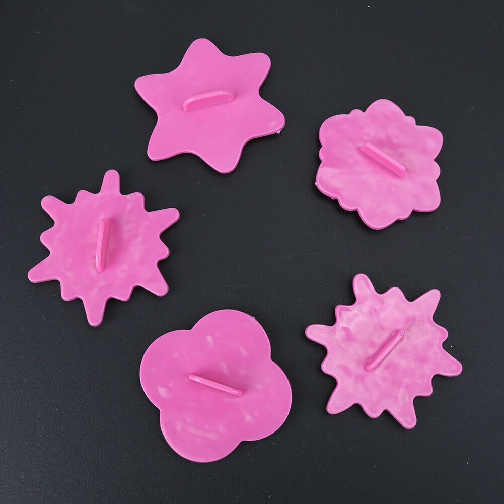 5pcs Snowflake Pattern Cutter Mold Sugarcraft Fondant Cake Decorating Tools @