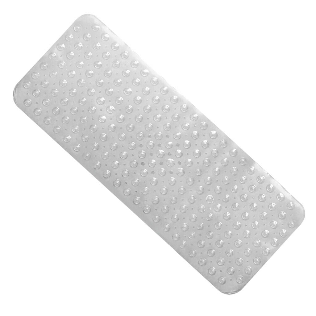 Extra Long Non-slip Bathroom Bathtub Mat with Suction Cup Transparent