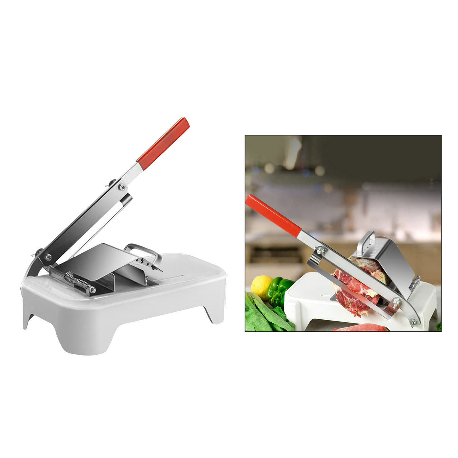 Home Stainless Steel Manual Beef Frozen Meat Slicer Cutter Slicing Machine