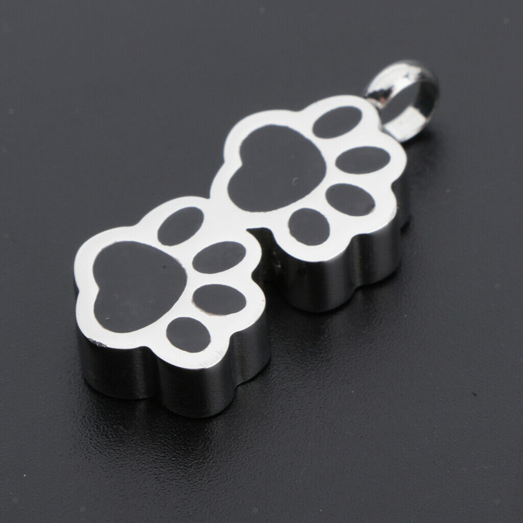 Bear paw shape pendant Cremation stainless steel pendant