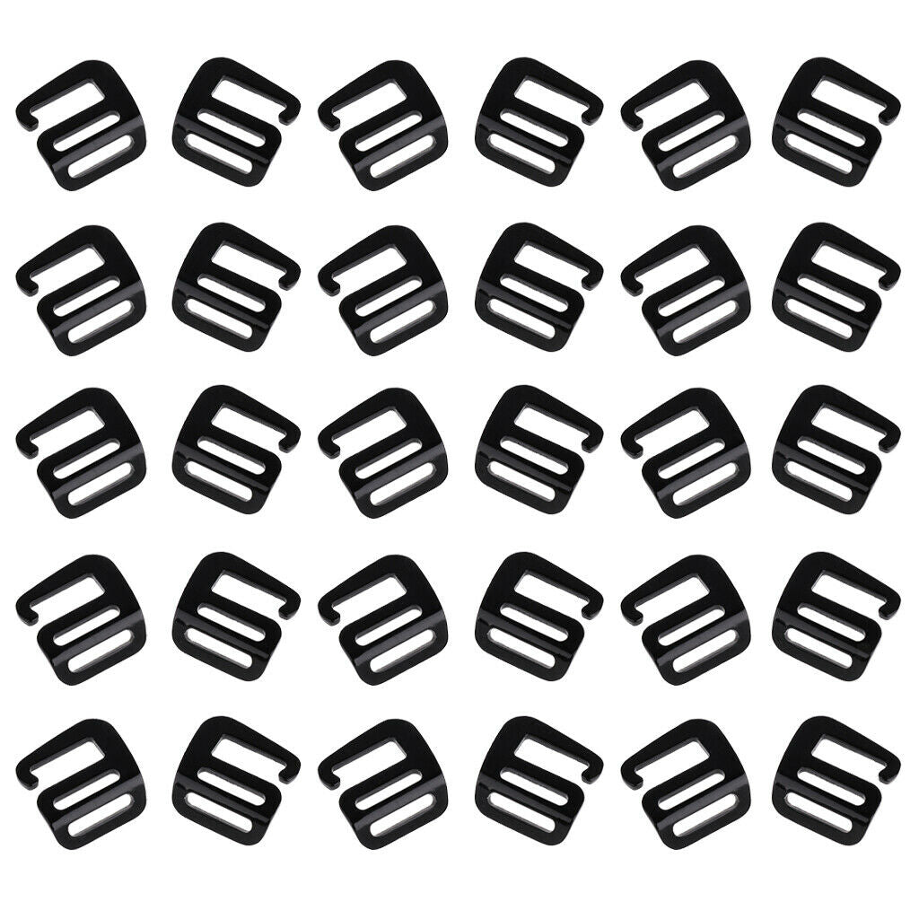 30pc Solid G Hook Webbing Hardware Buckle 1 inch for Backpack Strap Webbing Belt