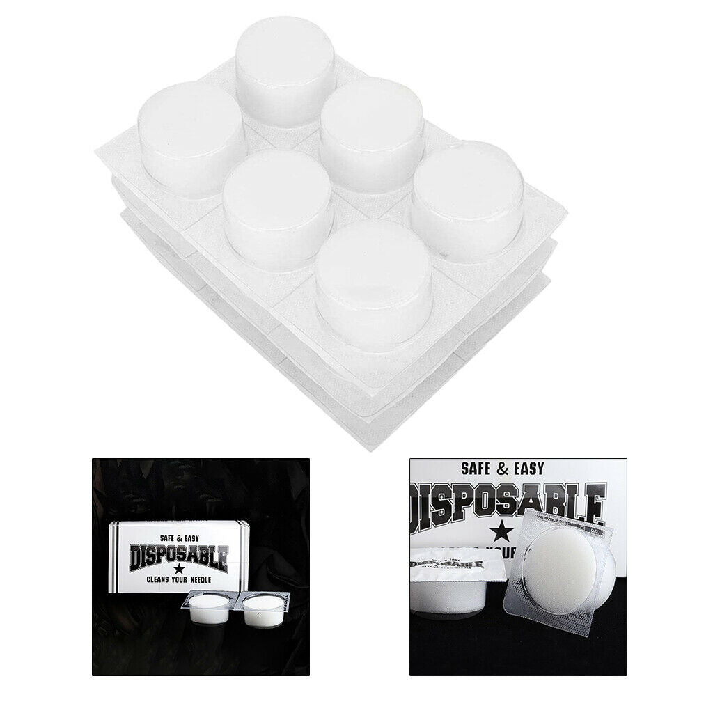 18PCS Pratical Disposable Tattoo Dip Cup Caps for Needle Clean Supplies