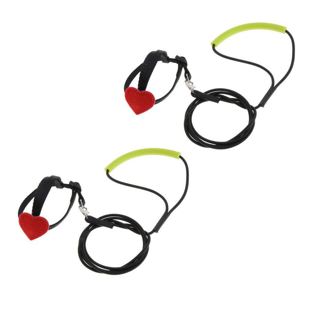 2pcs Soft Elastic Parrot Bird Leash for Budgerigar Lovebird Cockatiel 105cm