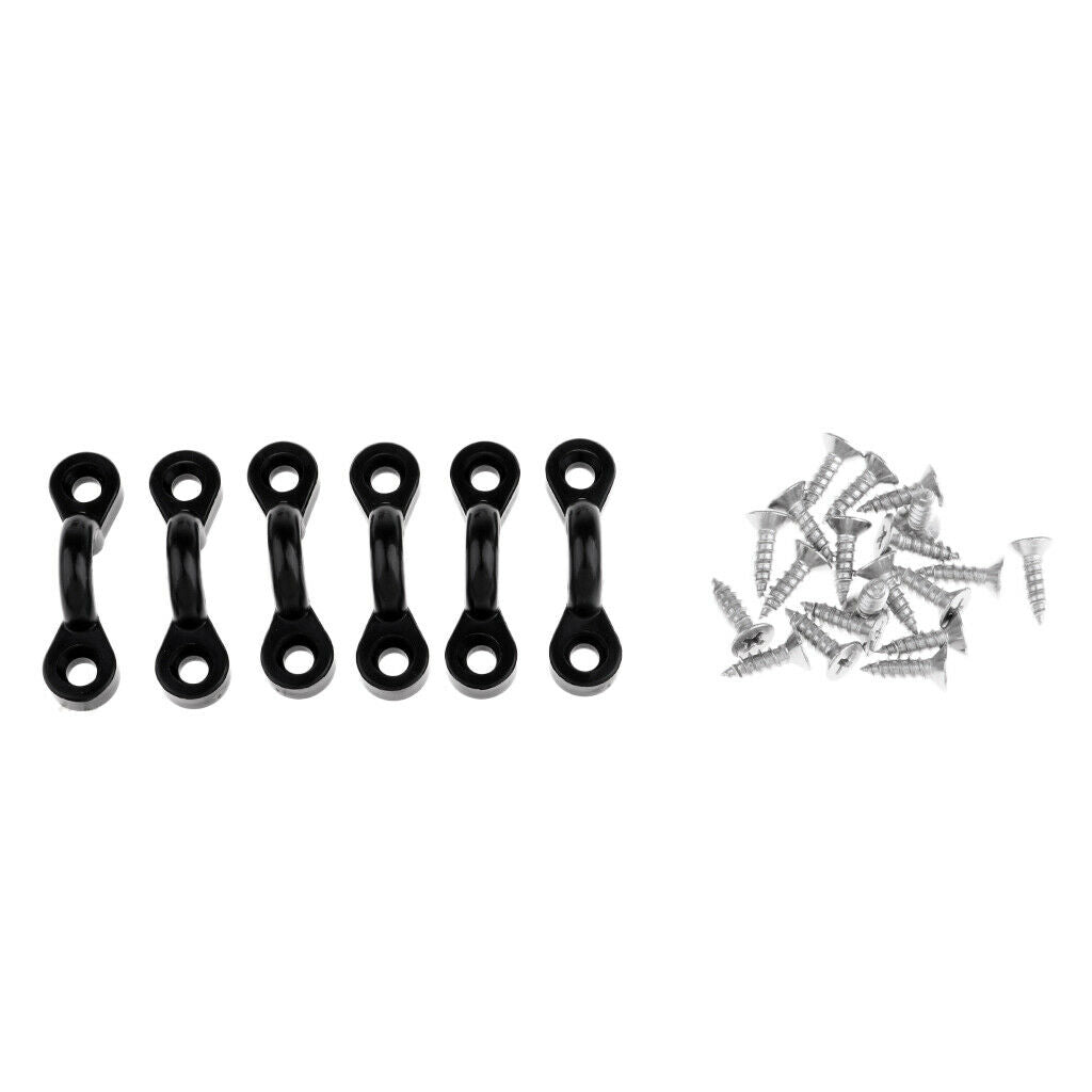 Kayak Accessories - 8 Inch Deck Plate Hatch Cover & Pad Eye & Paddle Leash Clips