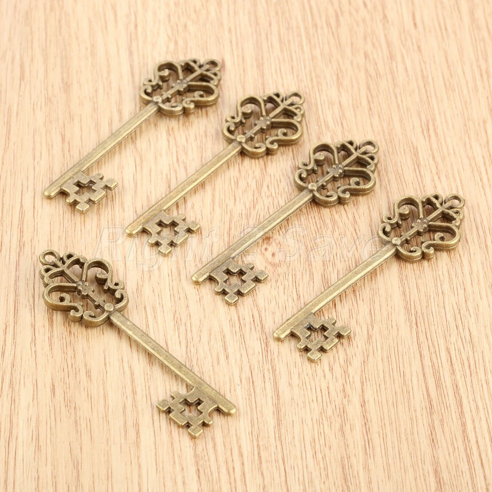 Retro Skeleton Key Charms Pendant Findings Wedding Gift Jewelry Making 57mm*17mm