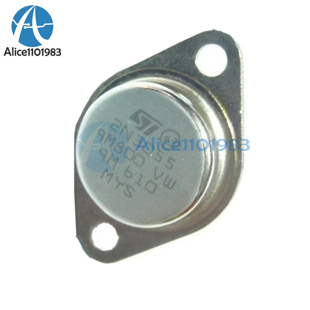 2PCS TRANSISTOR ST TO-3 2N3055 NPN AF Amp Audio Power Transistor 15A/60V